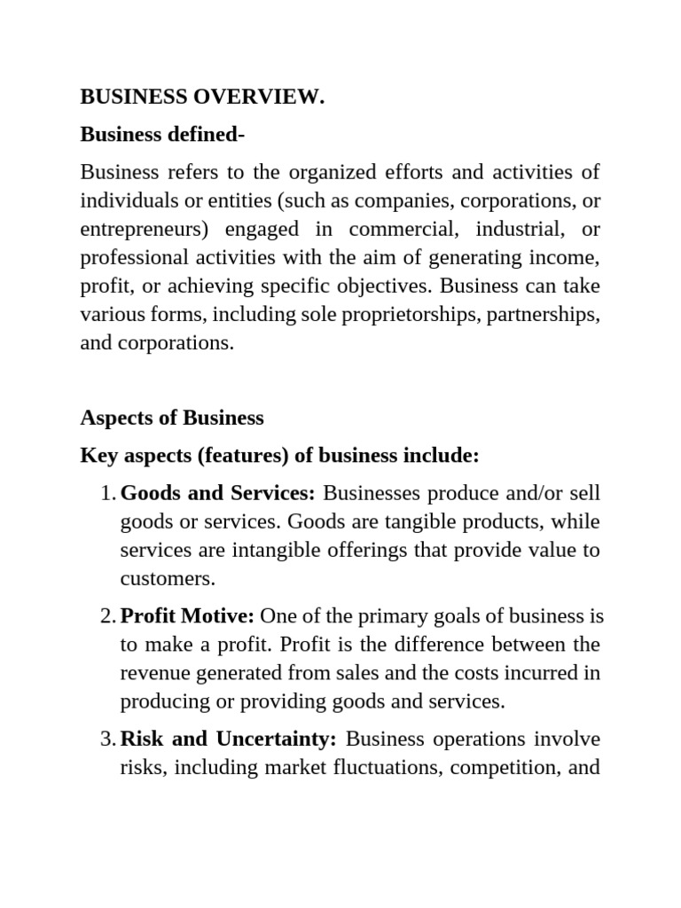 Intro To Business Chapter 1 | PDF | Partnership | Limited Partnership
