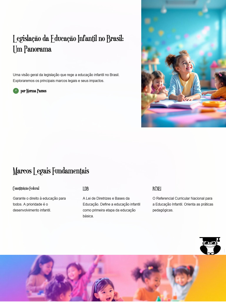 Legislação da Educação Infantil no Brasil | PDF | Pré-escola | Pedagogia