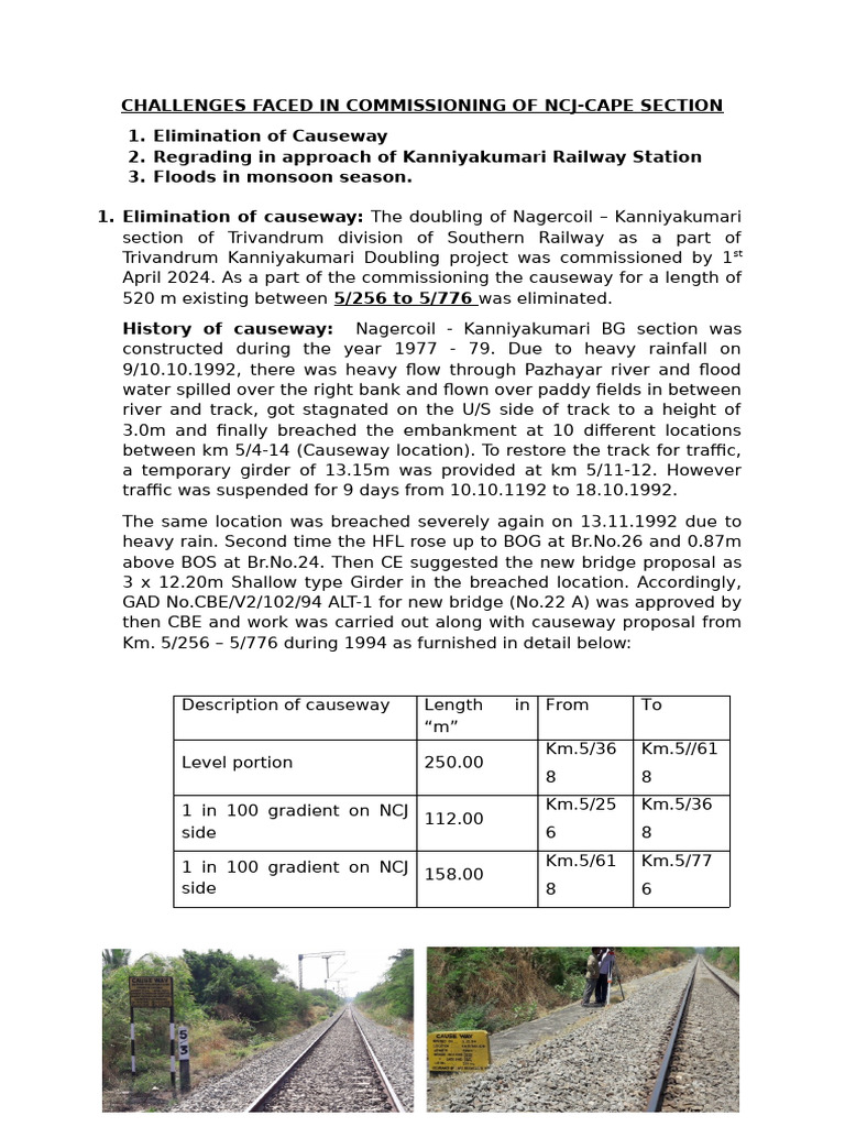 Challenges Faced in Commissioning of NCJ - Causeway | PDF | Natural ...