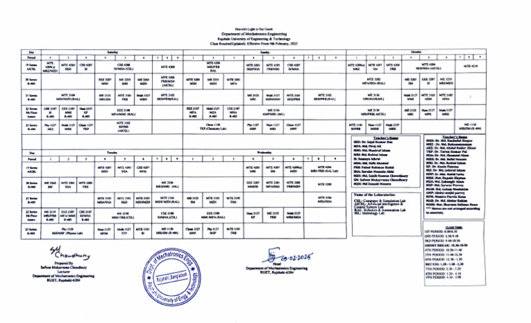 Class 9 Routine 2025 Update | PDF | Engineering