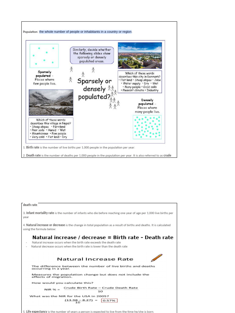 Understanding Population Dynamics and Distribution | PDF | Mortality ...
