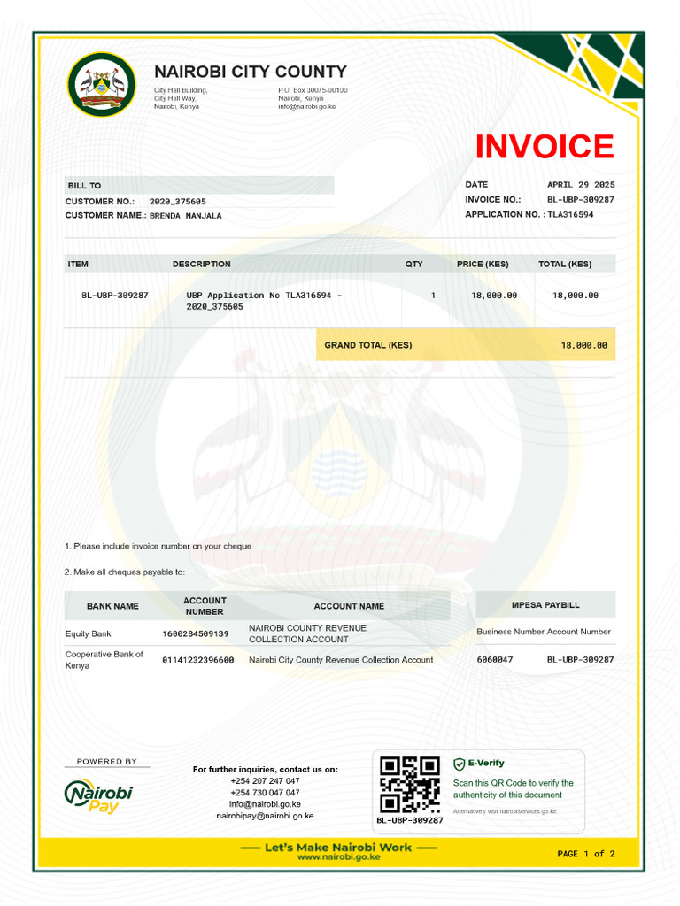 UBP Application No TLA316594 - 2020 - 375605 | PDF