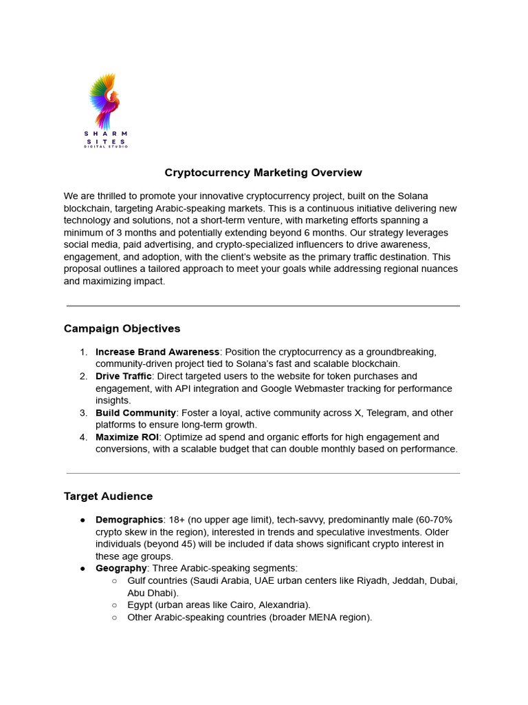Cryptocurrency Digital Marketing Proposal | PDF | Cryptocurrency |  Advertising