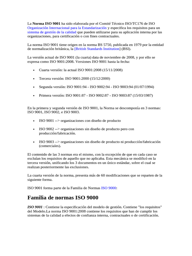 La Norma ISO 9001 | PDF | Calidad (comercial) | Producción y fabricación