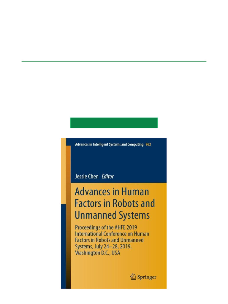 Advances in Human Factors for Robotics | PDF | Augmented Reality | 3 D ...