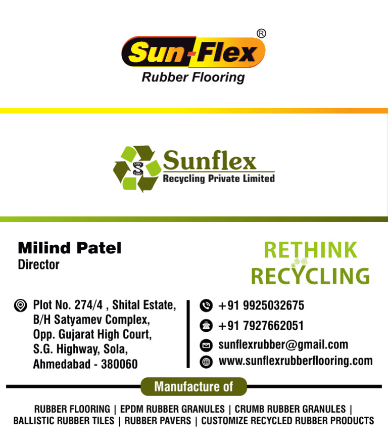 Sunflex Rubber Flooring Overview | PDF