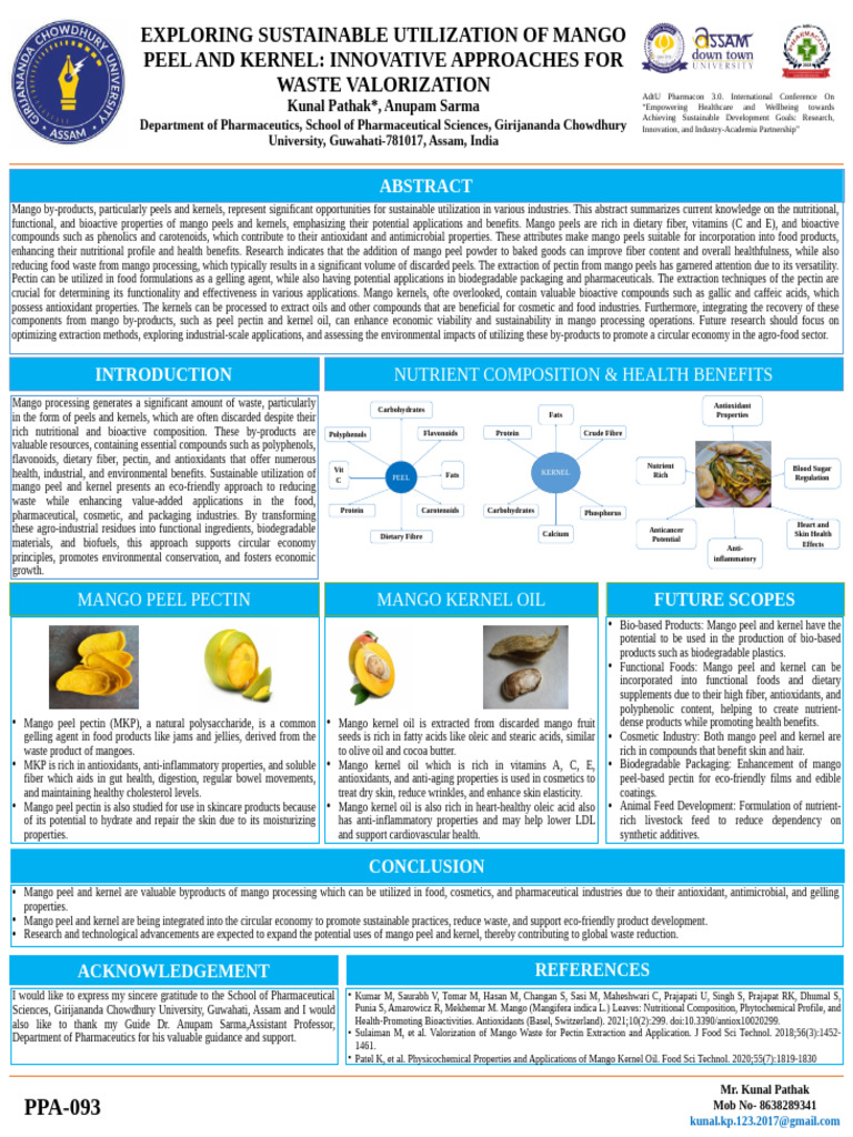 Sustainable Use of Mango Peel & Kernel | PDF | Dietary Fiber | Diet ...