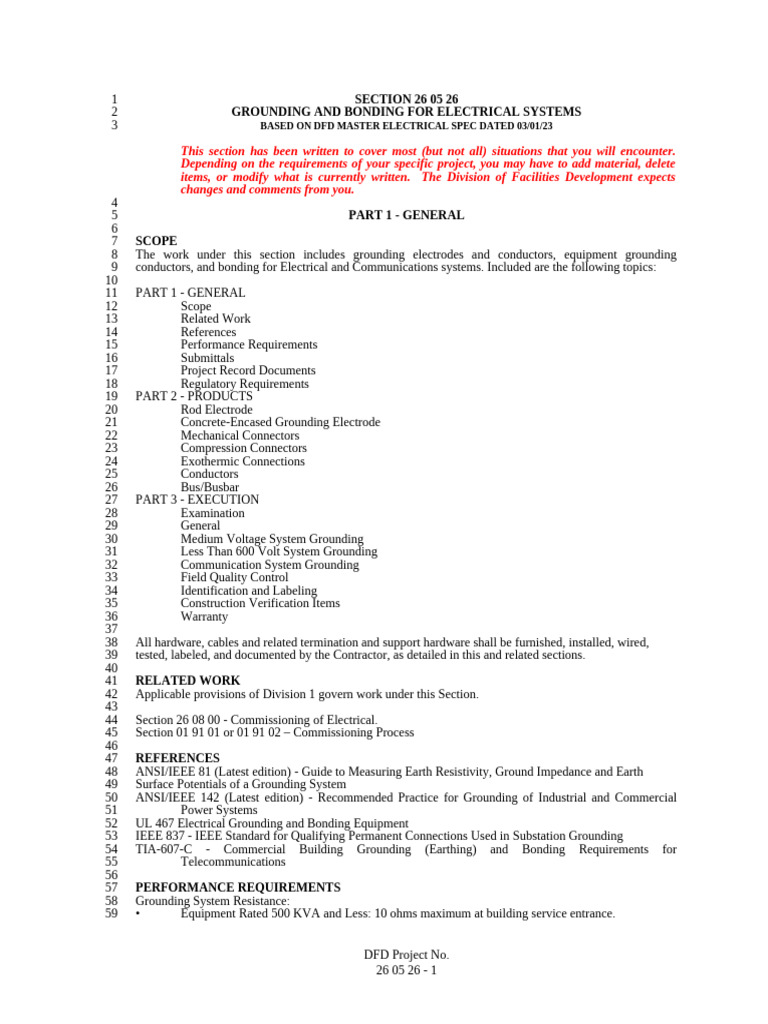 Grounding and Bonding for Electrical Systems | PDF | Electrical ...