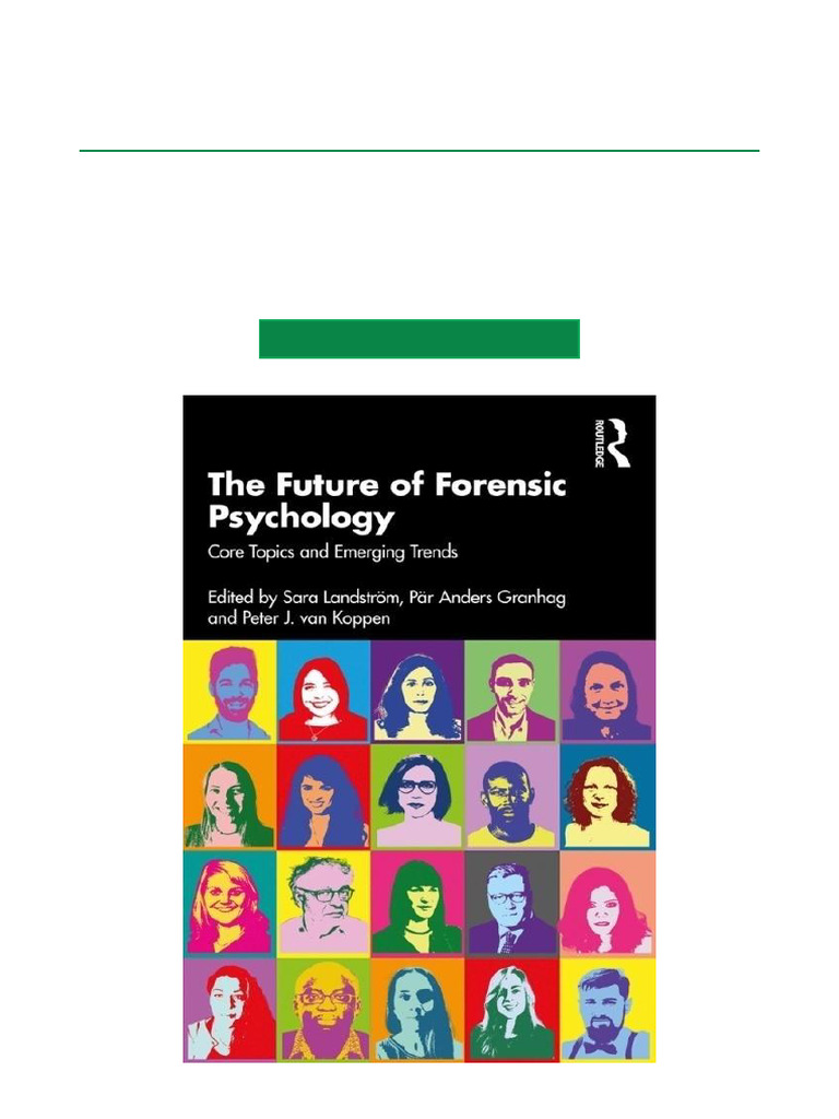 Future Trends in Forensic Psychology | PDF | Witness | Forensic Science