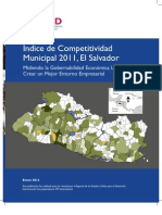 Índice de Competitividad Municipal El Salvador 2011