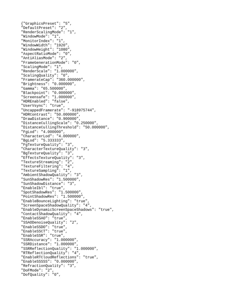 Graphics Settings Configuration Guide | PDF