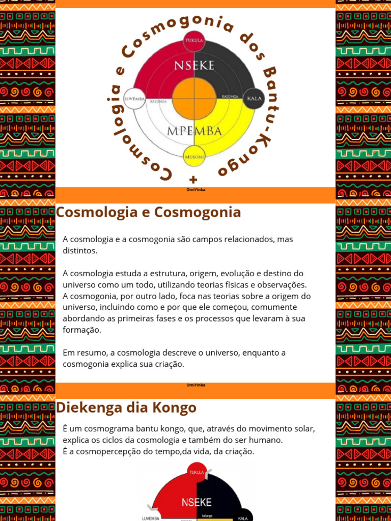 Cosmopercepção e Cosmograma Bantu | PDF | Cosmologia | Universo