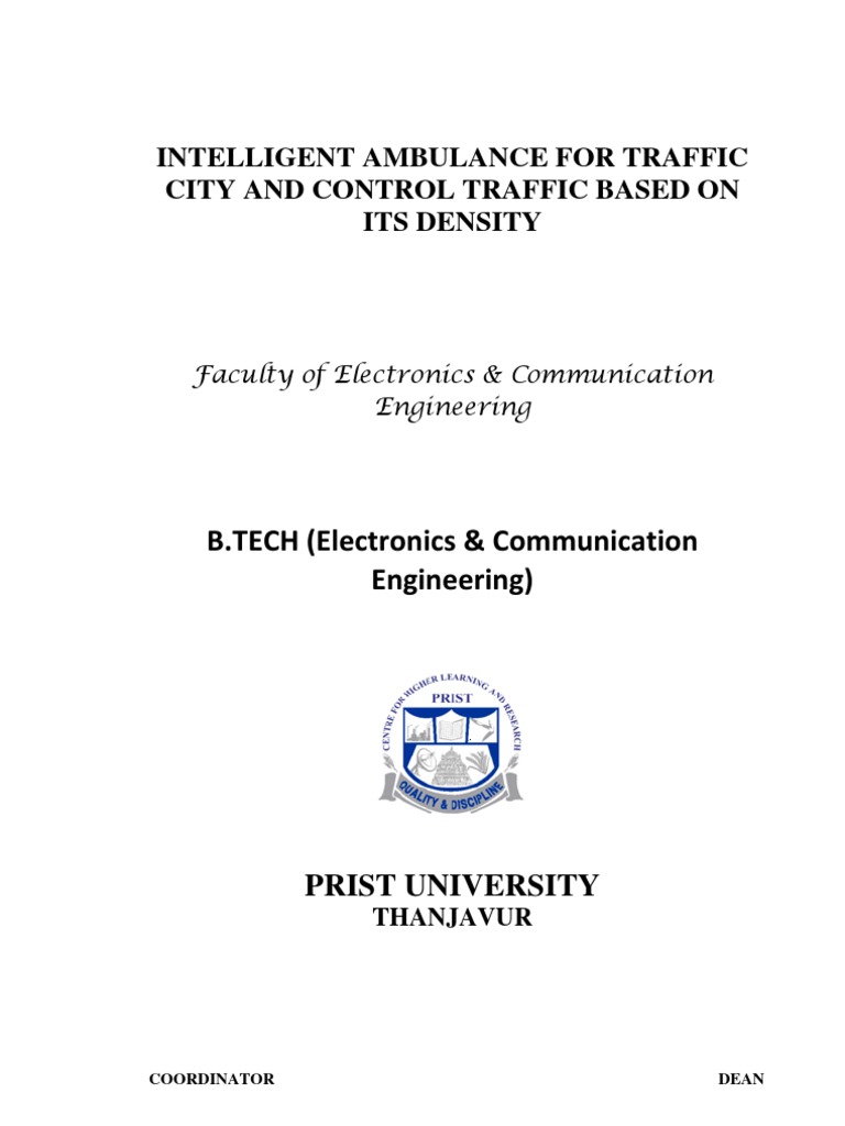 Traffic Signal Coordination System | PDF | Radio Wave | Light Emitting ...