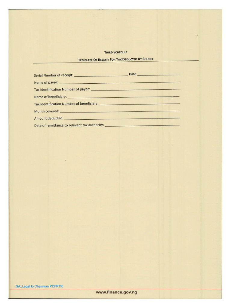 New WHT Receipt Template Vi M | PDF