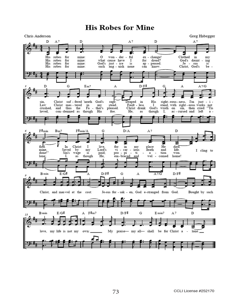 His Robes for Mine | PDF