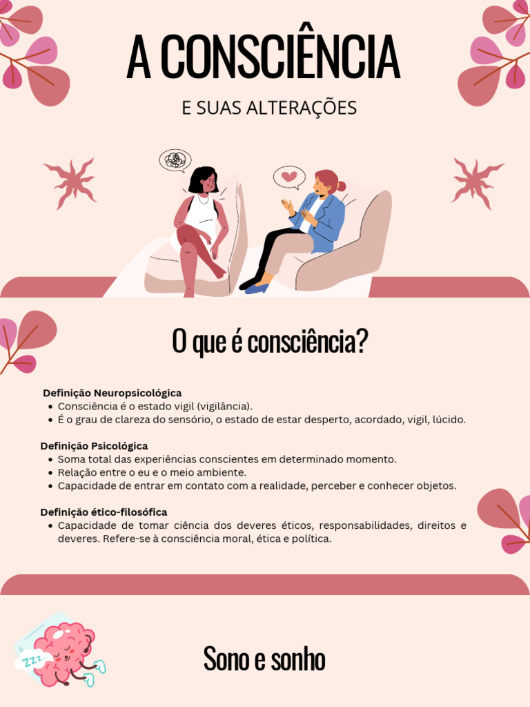 Alterações da Consciência e Seus Tipos | PDF | Consciência ...