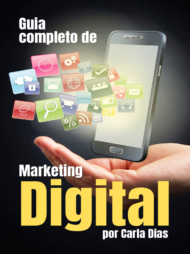 Ebook Guia Completo de Marketing Digital Amarelo Branco e Preto | PDF