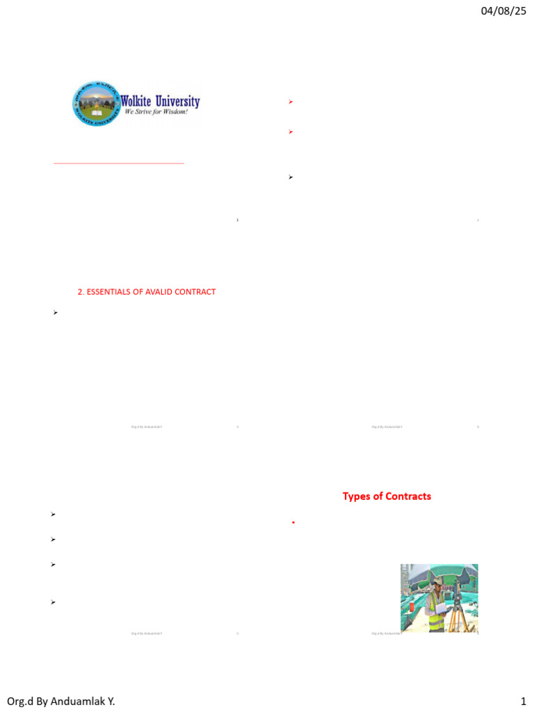 Construction Contract Essentials Guide | PDF | Breach Of Contract ...