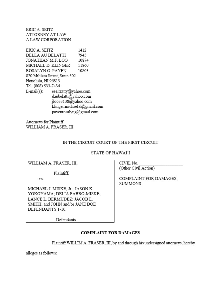 Wrongful Death Lawsuit Filed Against Michael Miske's Estate | PDF ...