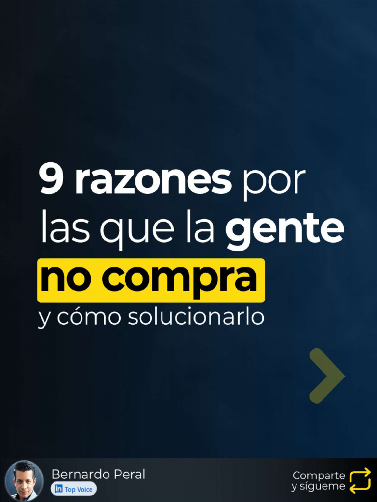 9 Razones Por Las Que La Gente No Compra 1724559187 | PDF