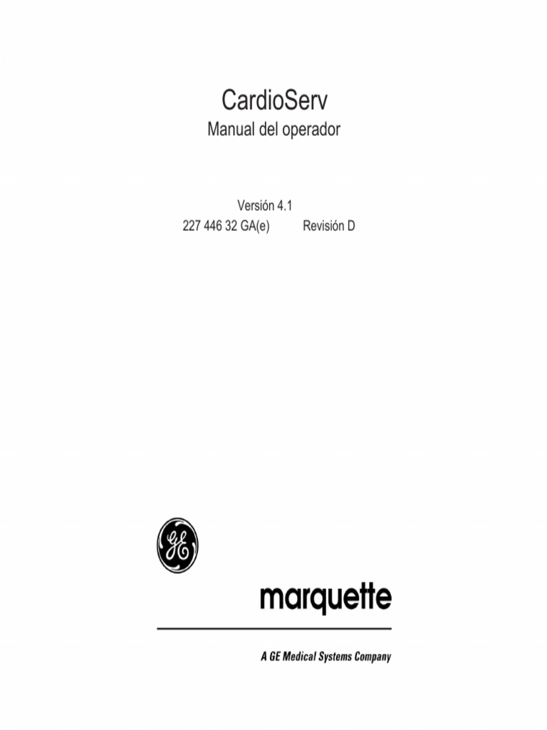 Manual Marquette CardioServ | PDF | Marcapasos cardíacos artificiales ...