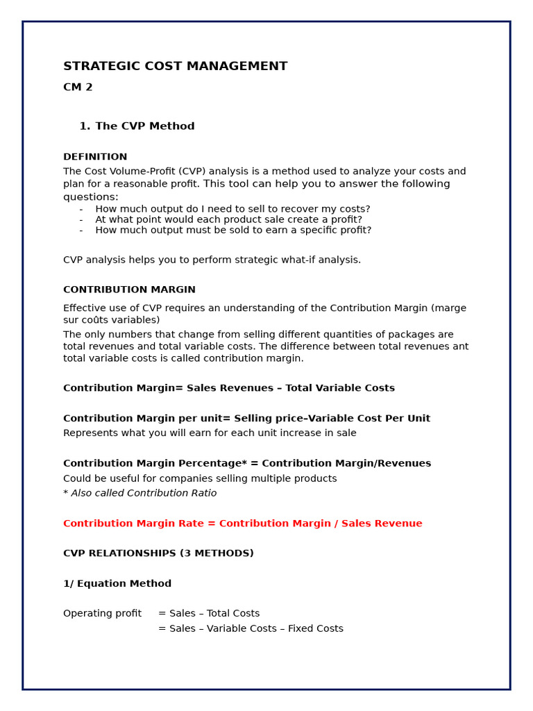 Strategic Cost Management Techniques | PDF | Budget | Business Economics