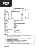 2D Echo Color Doppler Report Summary | PDF