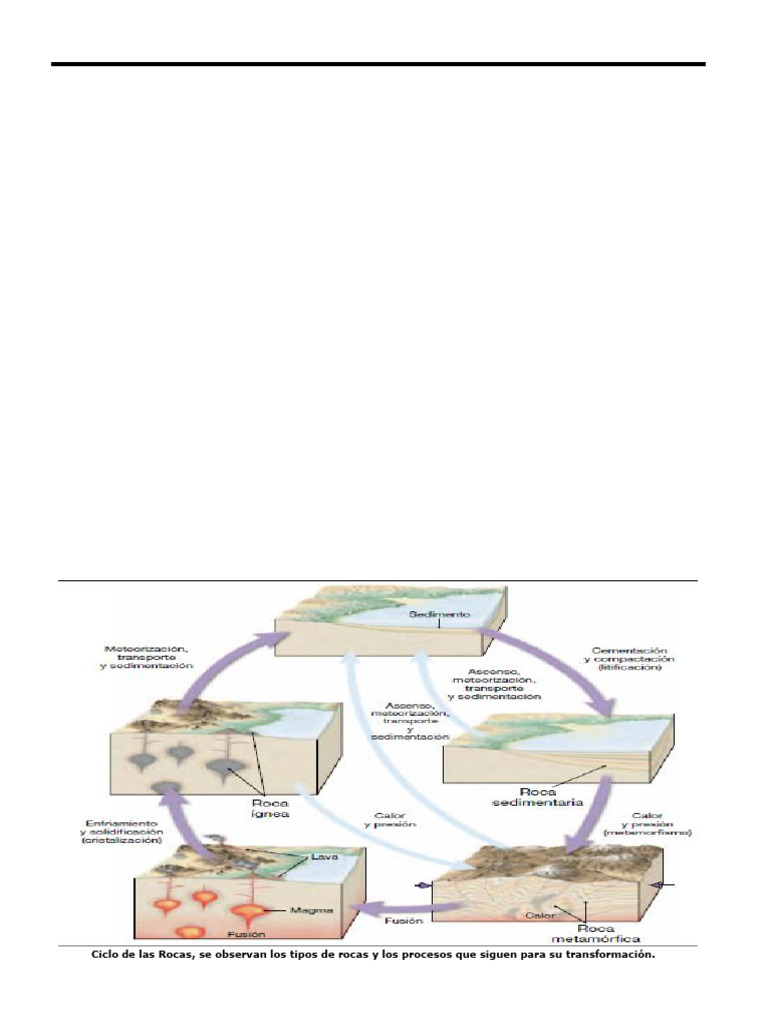 Ciclo de Las Rocas | PDF | Roca (geología) | Roca sedimentaria