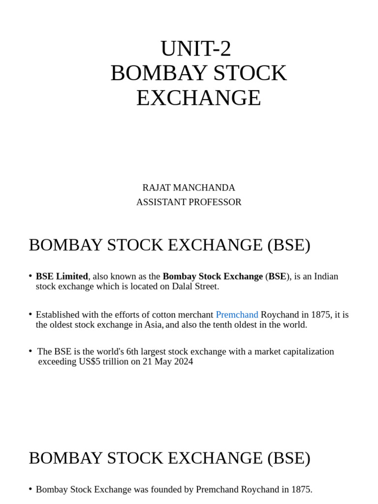 BSE | PDF