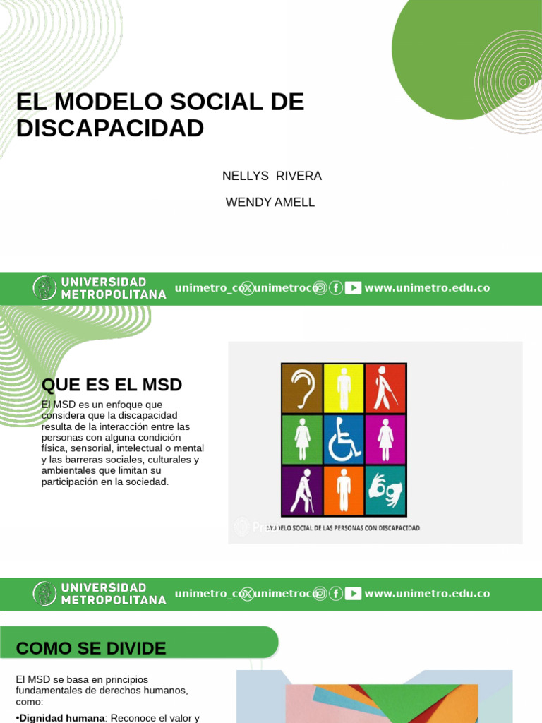 Modelo Social de Discapacidad: Inclusión y Derechos | PDF | Invalidez ...