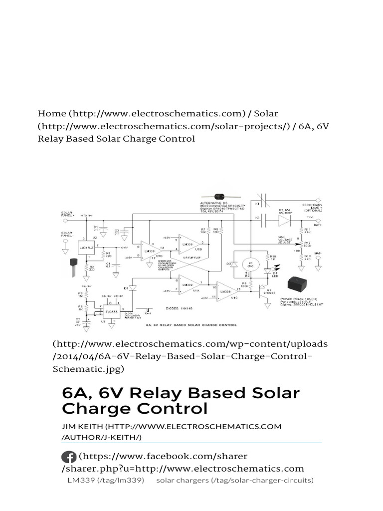 6A 6V Relay Solar Charge Controller | PDF | Computer Engineering ...
