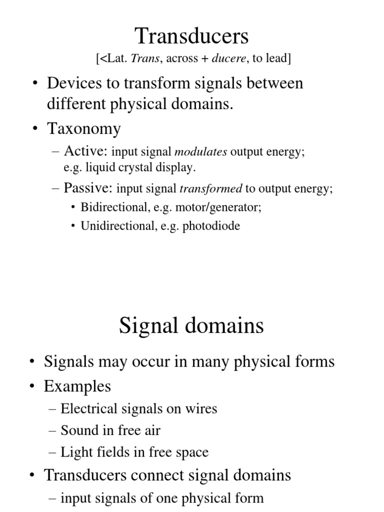 Understanding Transducer Functionality | PDF | Power (Physics) | Capacitor