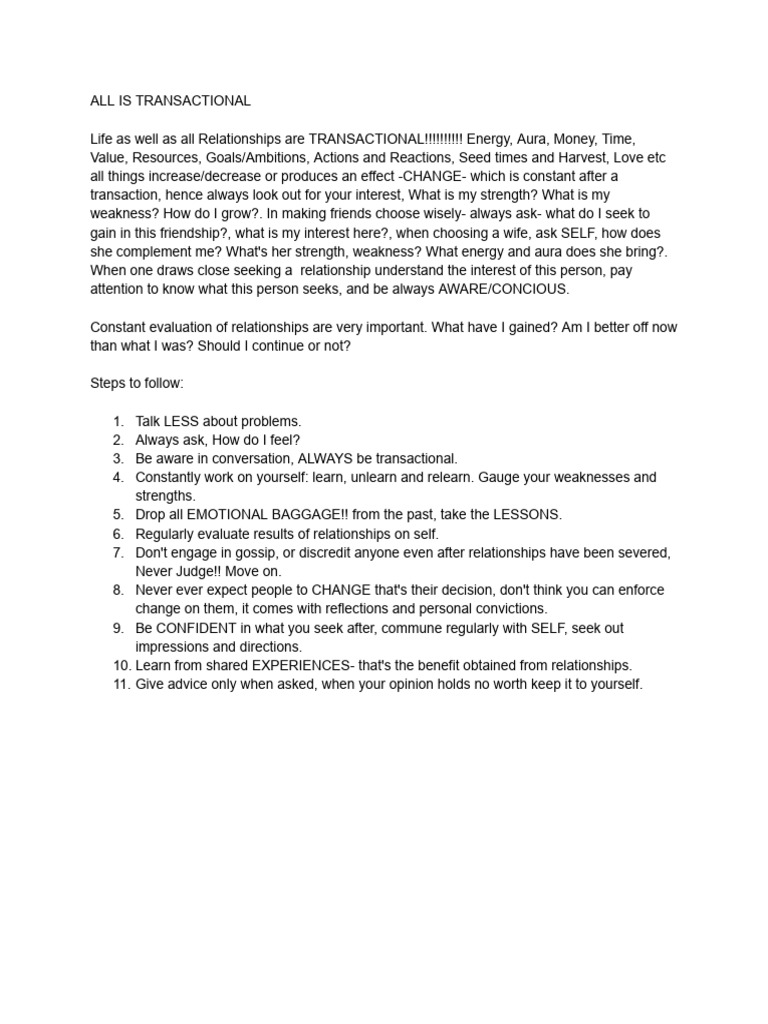 Relationships | PDF