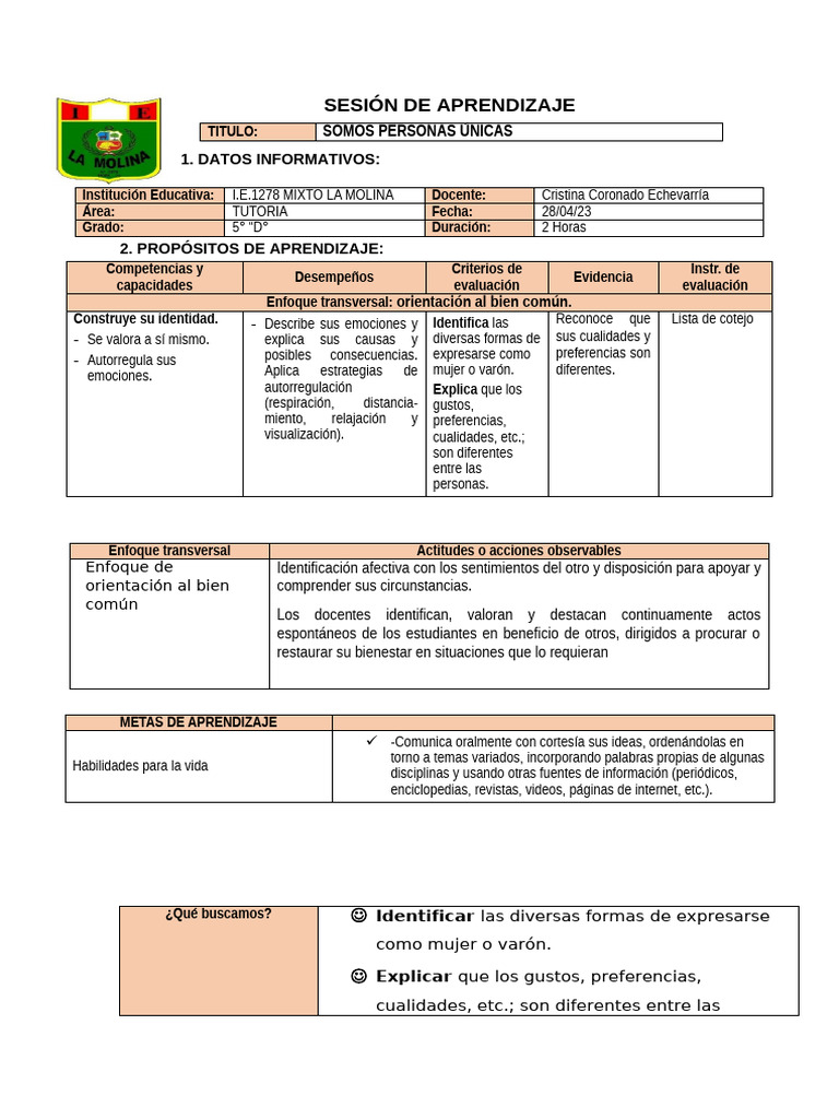 TUTORIA | PDF | Aprendizaje | Las emociones