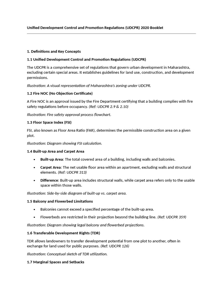 Unified Development Control and Promotion Regulations | PDF | Building ...