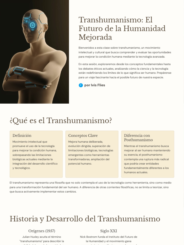 Transhumanismo: Mejorando la Humanidad | PDF | Transhumanismo ...