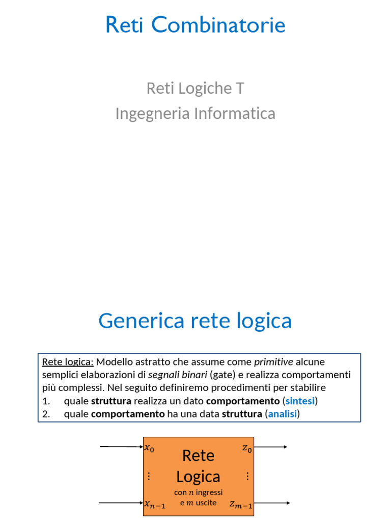 2 Reti Combinatorie | PDF