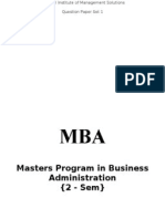 MBA 2nd Sem