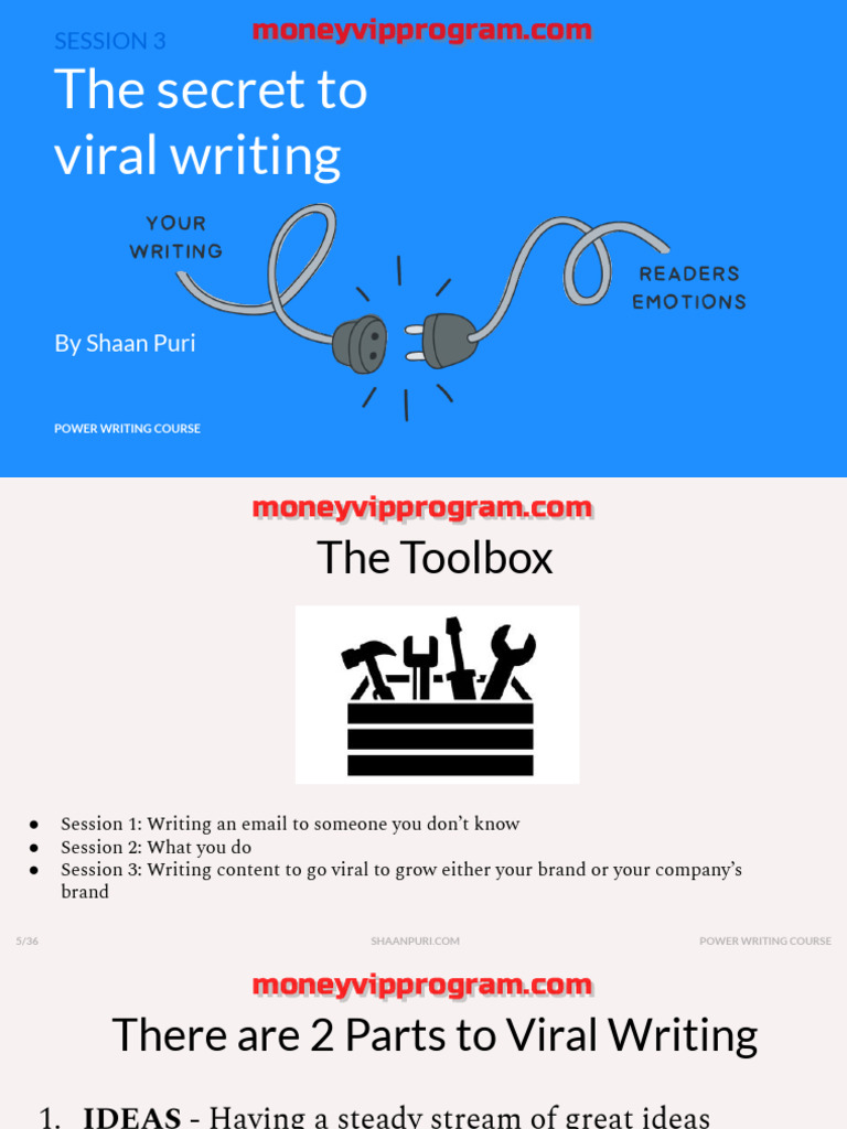 Session 3 The Secret To Going Viral PDF