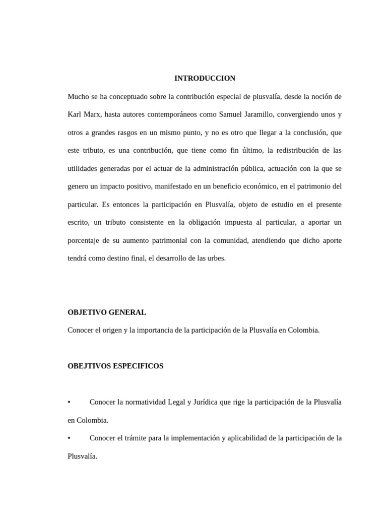 PARTICIPACION EN PLUSVALIA (1) Final | PDF | Bienes raíces | Propiedad