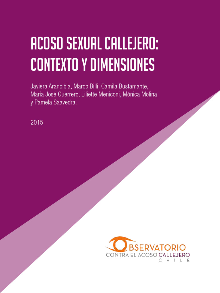 Dimensiones del Acoso Sexual Callejero | PDF | Las emociones | Estudios ...