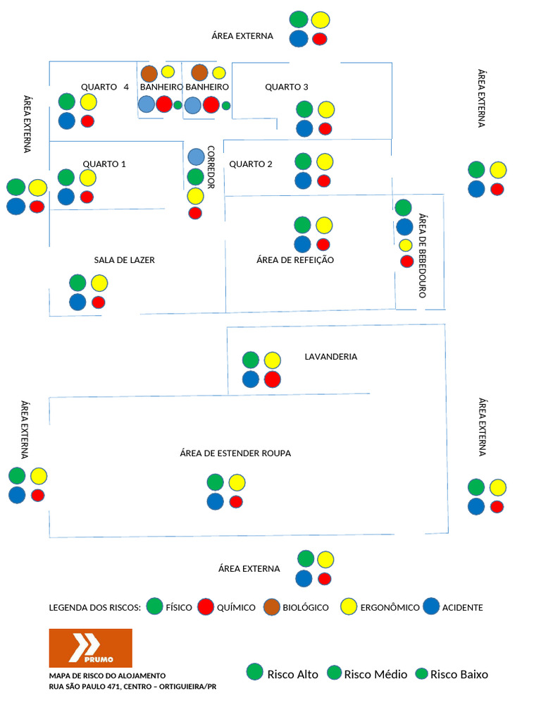 Mapa de Risco do Alojamento em Ortigueira | PDF
