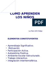 CÓMO APRENDEN LOS NIÑOS