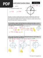 Unit 3A Trigonometric Review Guide | PDF | Angle | Circle