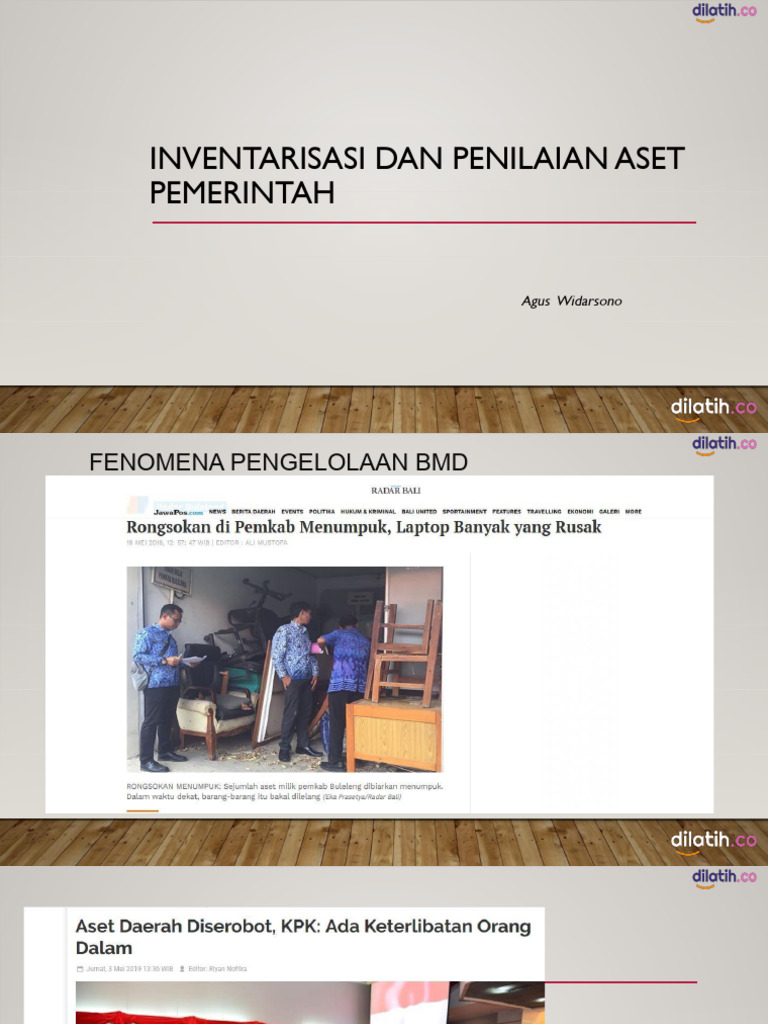 Pengelolaan dan Penilaian Aset Daerah | PDF