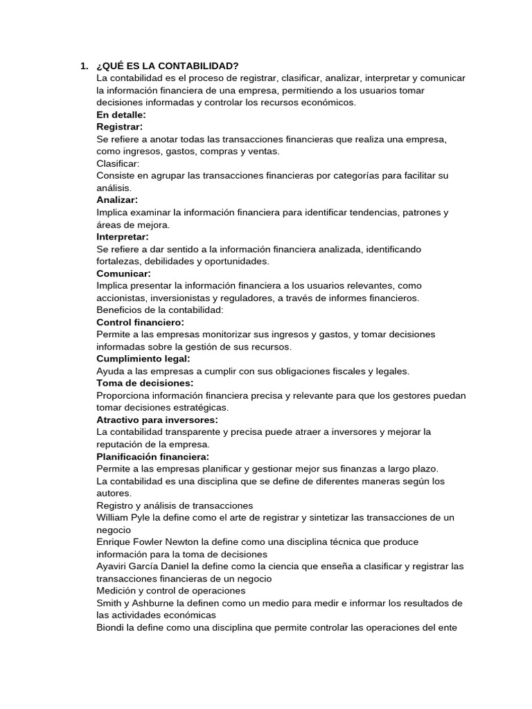 Importancia y objetivos de la contabilidad | PDF | Contabilidad ...