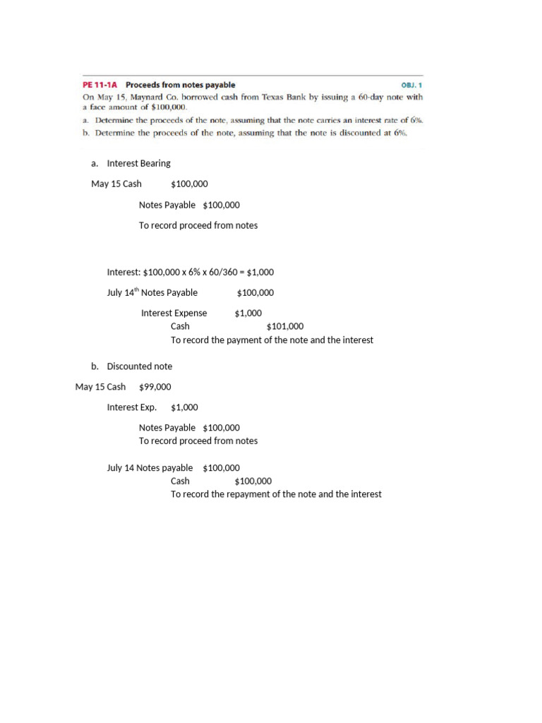 Notes Payable and Warranty Expenses Summary | PDF | Promissory Note ...