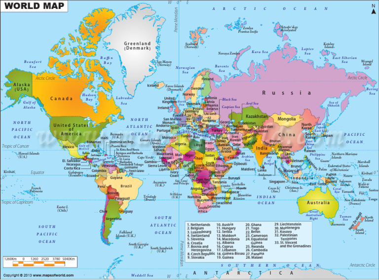 World-Map - World-Map | PDF | Arctic Ocean