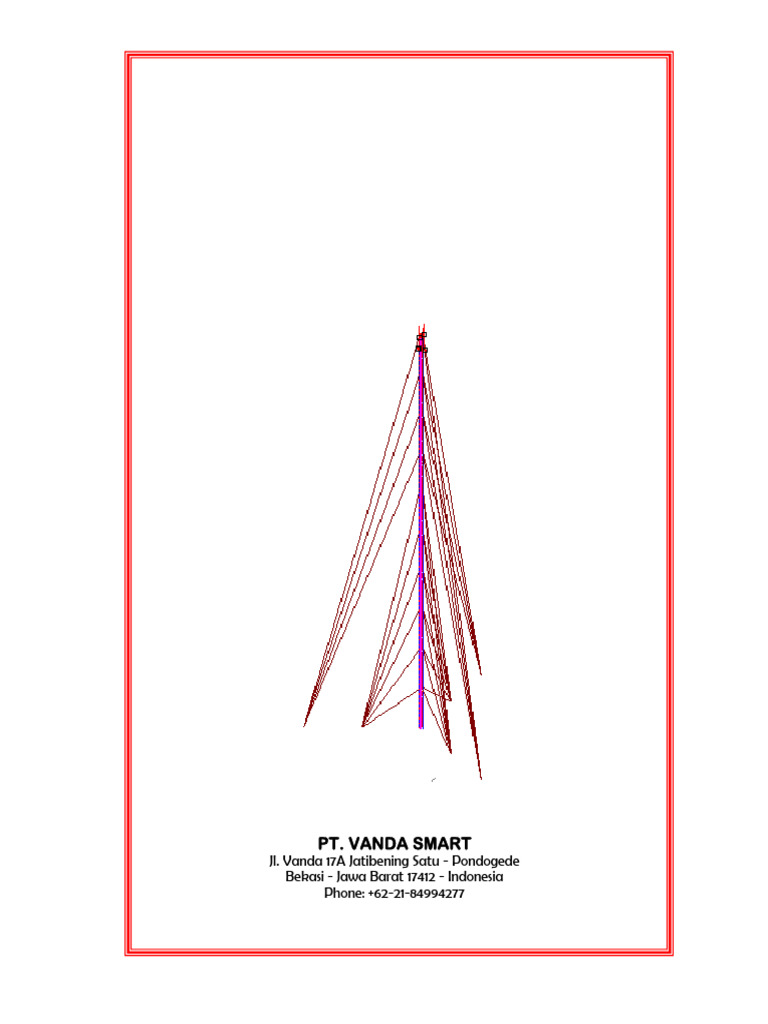 60m Guy Mast Tower Structural Analysis | PDF | Buckling | Mechanical ...
