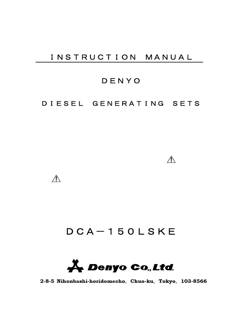 Dca 150 Lske | PDF | Switch | Electric Generator